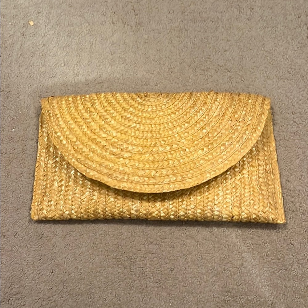 Oversized yellow clutch